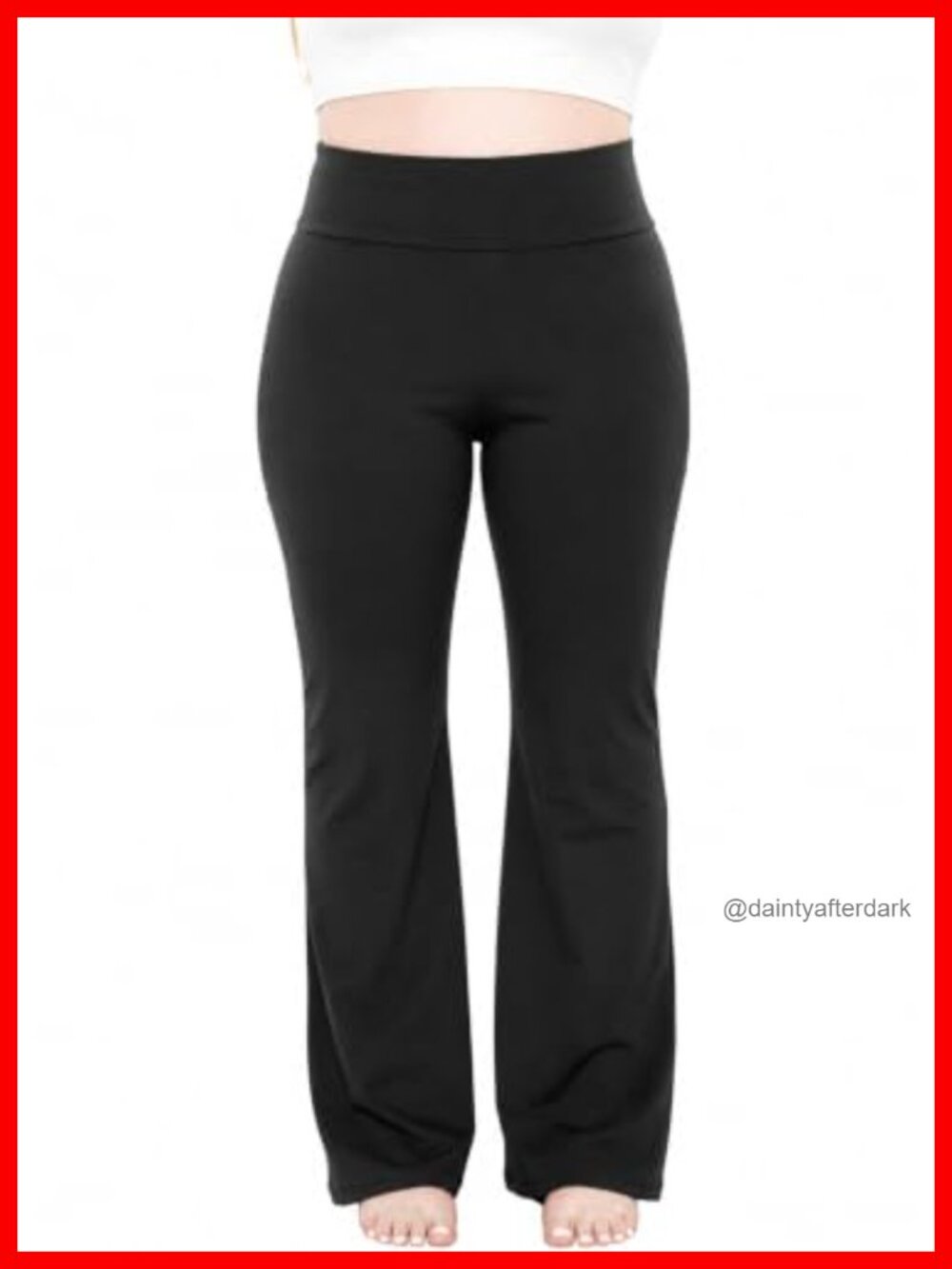 High Waist Bootcut Yoga Pants Plus Size Capri Leggings